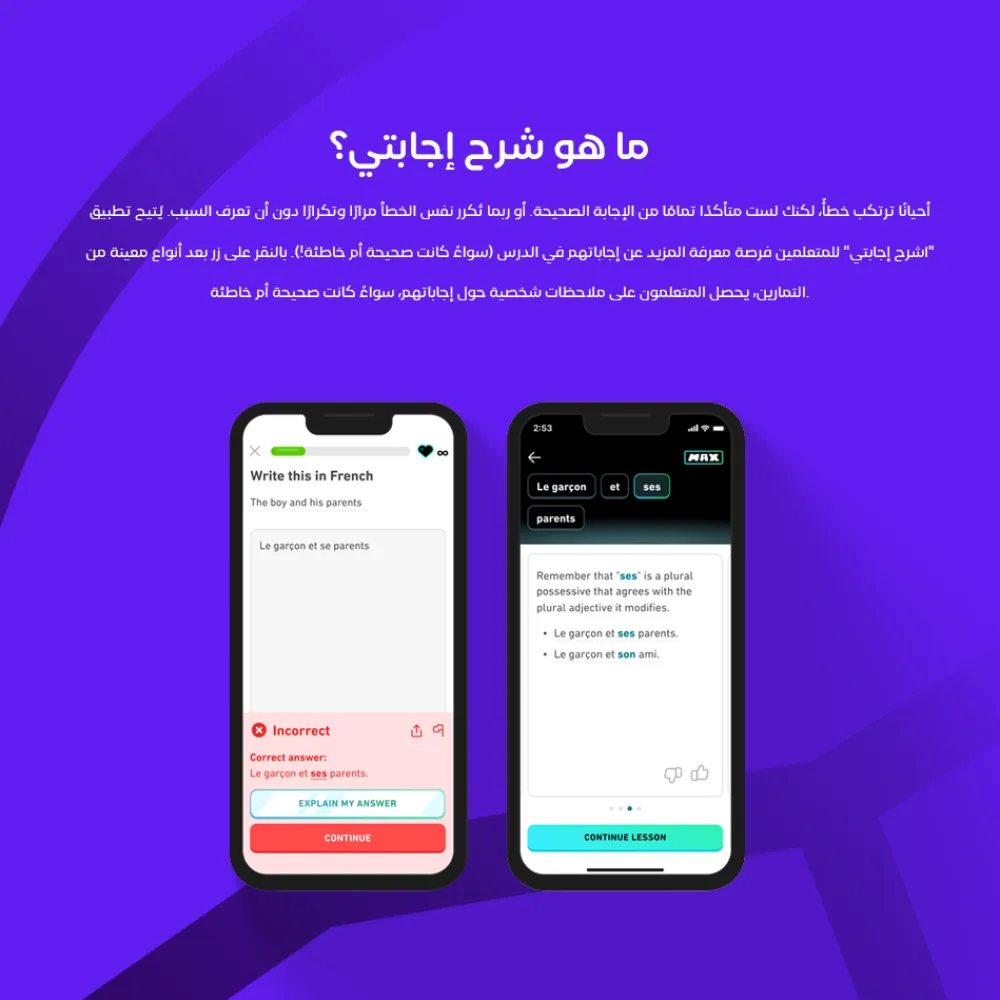 ⁦Duolingo max | اشتراك دولينجو ماكس⁩ - الصورة ⁦3⁩